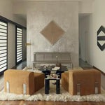 Casaconer | センターテーブル・花型デザイン・幅85cm・ローテーブル・ロースタイル・丸脚・モダン・リビング・おしゃれ・艶消し・2色選択