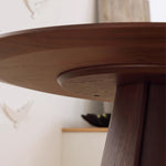 Casaconer | ダイニングテーブル・無垢材天板・セラミック天板・丸食卓・2人/4人/6人掛け・高さ75cm