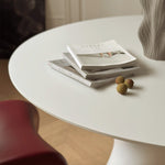 Casaconer | ダイニングテーブル・丸食卓・大理石調天板・無垢材天板・艶消しセラミック天板・2人/4人/6人掛け・高さ75cm