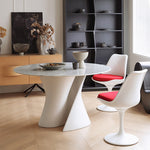 Casaconer | ダイニングテーブル・丸食卓・大理石調天板・無垢材天板・艶消しセラミック天板・2人/4人/6人掛け・高さ75cm