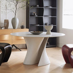 Casaconer | ダイニングテーブル・丸食卓・大理石調天板・無垢材天板・艶消しセラミック天板・2人/4人/6人掛け・高さ75cm