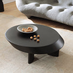 Casaconer | センターテーブル・丸型・高さ30cm・ローテーブル・3色（ブラック/グレー/レッド）・リビング・おしゃれ