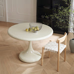 Casaconer | ダイニングテーブル・丸食卓・白・黒・2色・FRP素材・2人/4人掛け・高さ75cm・おしゃれ