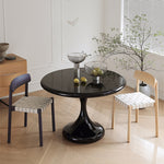 Casaconer | ダイニングテーブル・丸食卓・白・黒・2色・FRP素材・2人/4人掛け・高さ75cm・おしゃれ