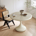 Casaconer | ダイニングテーブル・丸食卓・白・黒・2色・FRP素材・2人/4人掛け・高さ75cm・おしゃれ