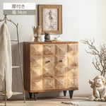 Casaconer | チェスト・おしゃれ・北欧・リビング・収納・収納棚・リビングボード・収納ボックス・収納ケース・オフィス・幅74・高さ96