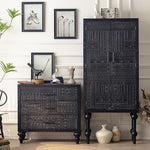 Casaconer | チェスト・おしゃれ・北欧・リビング・収納・収納棚・リビングボード・収納ボックス・収納ケース・オフィス・幅80・高さ76