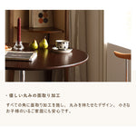 Casaconer | 丸ダイニングテーブル・木製・シンプル・おしゃれ・ダイニングテーブル・4人掛け・6人掛け