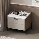 ナイトテーブル おしゃれ 北欧 サイドテーブル ベッド ソファサイド ベッドサイド 幅40/50 puレザー セラミック天板 収納 引き出し コンパクト 小物収納 寝室 リビング 引出しタイプ 省スペース