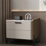 ナイトテーブル おしゃれ 北欧 サイドテーブル ベッド ソファサイド ベッドサイド 幅40/50 puレザー セラミック天板 収納 引き出し コンパクト 小物収納 寝室 リビング 引出しタイプ 省スペース