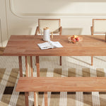 ダイニングテーブル 単品 4人掛け 120 140 160 180 天然木 木製 長方形 ダイニング テーブル 食卓テーブル 4人 4人掛け 4人用 6人用 ナチュラル おしゃれ 北欧 シンプル ラタン 一人暮らし 木製テーブル 食卓テーブル カフェ風 4人 3人 2人