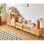 Casaconer | テレビ台・木製・天然木・おしゃれ・モダン・北欧・韓国・ナチュラル・リビング収納・収納・収納棚・リビング・180・奥行き35