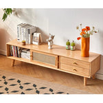 Casaconer | テレビ台・木製・天然木・おしゃれ・モダン・北欧・韓国・ナチュラル・リビング収納・収納・収納棚・リビング・180・奥行き35