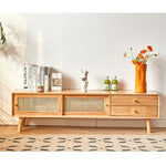 Casaconer | テレビ台・木製・天然木・おしゃれ・モダン・北欧・韓国・ナチュラル・リビング収納・収納・収納棚・リビング・180・奥行き35