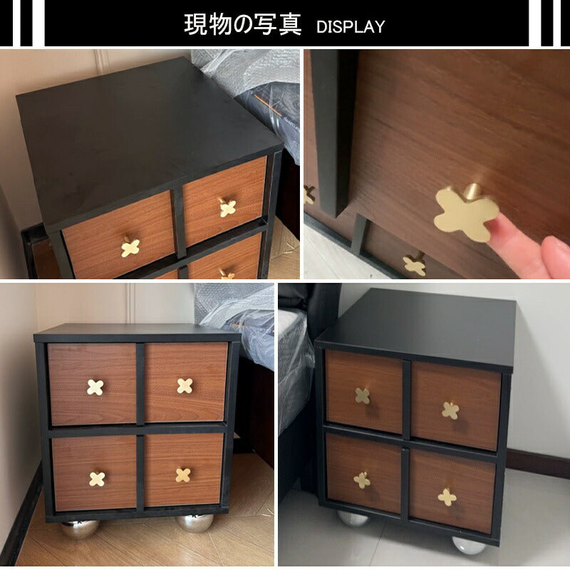 ナイトテーブル サイドテーブル 引出 ほぼ完成品 幅40cmラグジュアリー 高級感 レザー風 合成皮革 お手入れ簡単 インテリア 家具 おしゃれ 北欧 モダン 一人暮らし リビング かわいい 韓国風 ブラウン