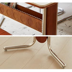 Casaconer | ダイニングテーブル・長方形・セラミック天板・幅120cm・4人掛け・収納棚付き・スチール脚・モダンデザイン・ブラック/ホワイト・コンパクト・おしゃれ・食卓テーブル・セラミックテーブル・単品