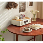 Casaconer | ダイニングテーブル・折りたたみ・丸型・長方形・幅75cm/150cm・2人掛け/4人掛け・伸長式・天然木製・半円折畳み・ウォルナットカラー・北欧風・食卓テーブル・木目・ウォルナットカラー・胡桃色