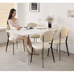 Casaconer | ダイニングテーブル・セラミック天板・北欧・リビングテーブル・140・幅140・160・180・4人掛け・6人掛け