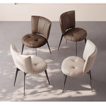 Casaconer | ダイニングチェア・レザー・チェアー・カフェ・おしゃれ・2脚/4脚セット・椅子・チェア・イス・北欧・ヴィンテージ・合皮・シンプル・ダイニングチェアー・ダイニング・椅子・リビング・在宅ワーク・業務用