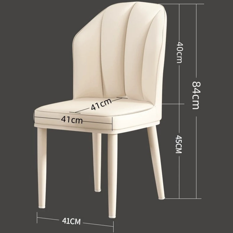 チェア,4脚セット,ダイニングチェア,椅子,合皮,クリーム風,シンプル,おしゃれ,サイズ