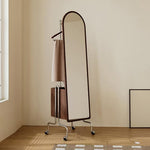 スタンドミラー 全身 ラック 要組立品 鏡付き 木製 全身鏡 収納棚 姿見 収納 鏡 付き ドレッサー メイク コスメ 玄関 リビング収納 ミラー ミラーラック 姿見ドレッサー キャスター付き おしゃれ