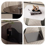 Casaconer | センターテーブル・ガラス・おしゃれ・モダン・北欧・韓国風・リビングテーブル・収納・リビング・幅40