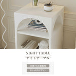 サイドテーブル,ナイトテーブル,ディスプレー,小物収納,寝室,ベッドルーム,コンパクト,北欧風,ディテール