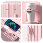 Casaconer | スーツケース・キャリーケース・軽量・静音キャスター・ダブルファスナー・大容量・旅行・出張