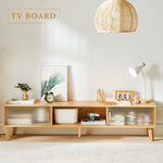 Casaconer | テレビボード・竹・ラタン・竹製・ナチュラル・北欧・収納付き・扉収納・160