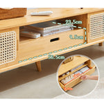 Casaconer | テレビボード・竹・ラタン・竹製・ナチュラル・北欧・収納付き・扉収納・160