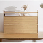 Casaconer | キャビネットキューブシェルフ・ボックスシェルフ・キューブボックス・ミニ・収納・ルーター・Sサイズ・竹製・本棚・什器・収納ボックス・棚・男前インテリア・ブックシェルフ・文庫本・文芸書・新書・冷蔵庫・CD・DVD・BD・ナチュラル・本棚