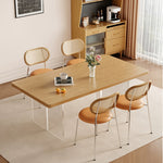 Casaconer | 無垢材ダイニングテーブル・透明アクリル脚・2人/4人/6人/8人人掛け・おしゃれ