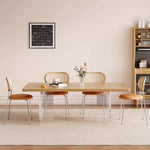 Casaconer | 無垢材ダイニングテーブル・透明アクリル脚・2人/4人/6人/8人人掛け・おしゃれ