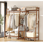 Casaconer | ハンガーラック・寝室・玄関・リビング・収納・幅86・奥行40・高さ160・3段