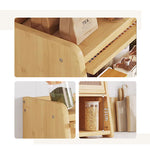 Casaconer | キャビネット卓上収納・竹制・化粧品収納・収納ボックス・卓上収納・化粧品収納ケース・小物収納・収納ケース・デスク収納・机上収納・リビング・寝室・奥行31・2段