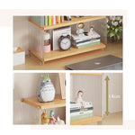 Casaconer | キャビネット卓上収納・竹制・化粧品収納・収納ボックス・卓上収納・化粧品収納ケース・小物収納・収納ケース・デスク収納・机上収納・リビング/寝室/テーブル/事務室・奥行15・3段