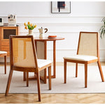 ダイニングチェア,チェア おしゃれ,チェア 安い,ラタン,無垢材,藤あみ,雰囲気