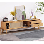 テレビ台,ローボード,TVボード,ラタン,キャビネット,収納,引き出し,リビング,無垢材,ナチュラル,サイズ