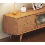 テレビ台,ローボード,TVボード,ガラス,扉付き,引き出し,収納,リビング,無垢材,ナチュラル,幅