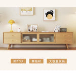 テレビ台,ローボード,TVボード,ガラス,扉付き,引き出し,収納,リビング,無垢材,ナチュラル,特徴